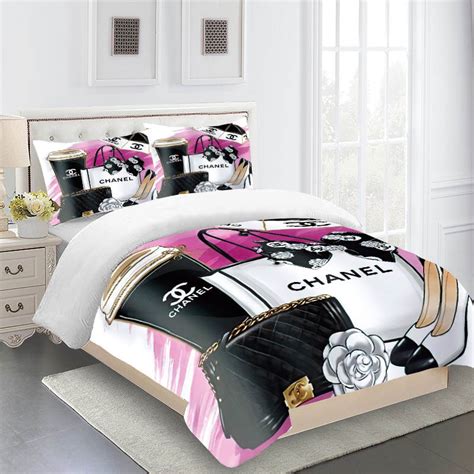 chanel inspired bed set|Chanel bedspreads clearance.